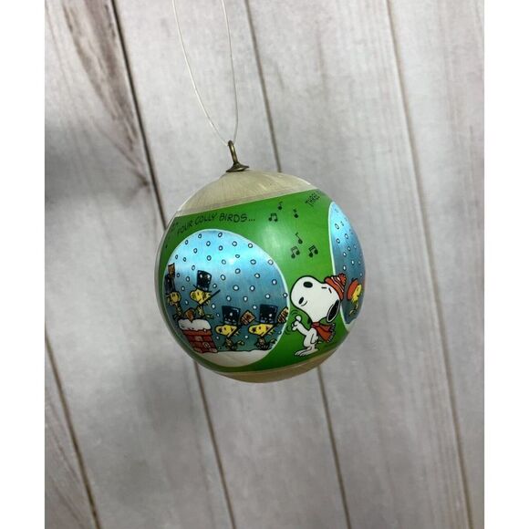 Vintage Snoopy Peanuts Woodstock 1980 Cute XMas Holiday Tree Christmas Ornament - Picture 3 of 16
